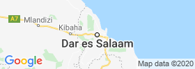 Dar Es Salaam map